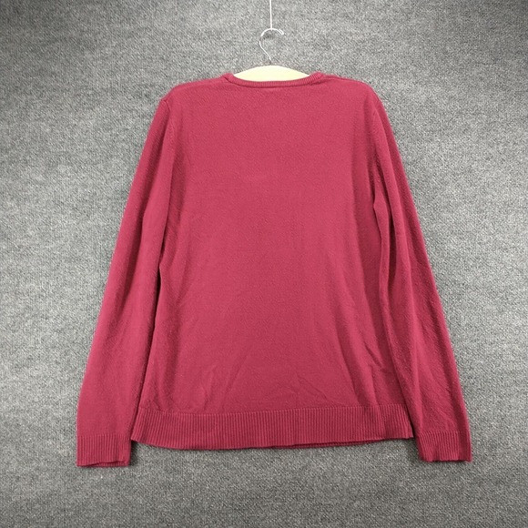 JMS Just My Size Women's Pullover Knit Sweater Beet Red Burgundy 2X Scoop Neck - Picture 5 of 12